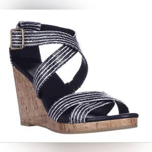 Cole Haan Preppy Sailor Chic Classic Nautical Preppy Elevated Minimalist Wedge 8